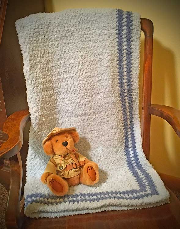 Crochet Baby Blanket Baby Blanket Handmade Baby Blanket Baby Bear Blanket  Crocheted Baby Blanket Baby Bear 