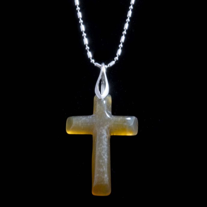 Montana Moss Agate Cross