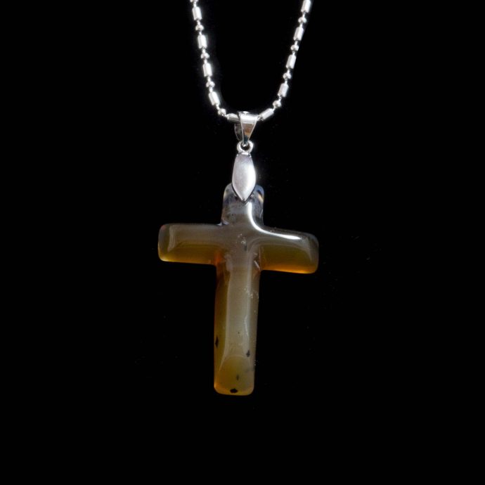 Montana Moss Agate Cross