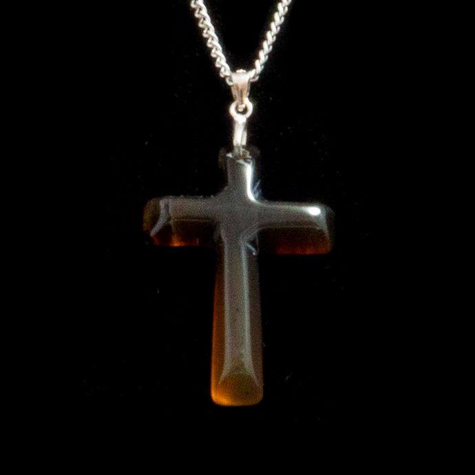 Montana Moss Agate Cross