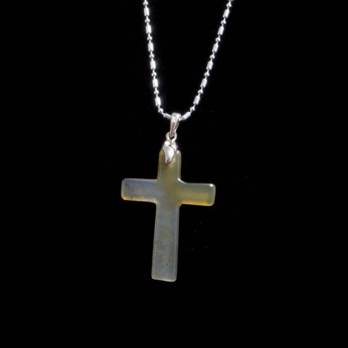 Montana Moss Agate Cross