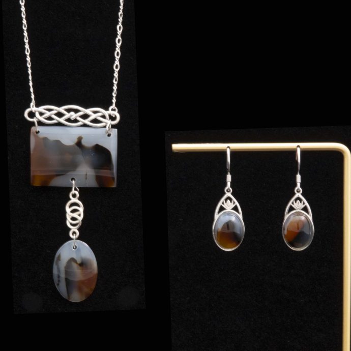 Montana Moss Double Agate Set