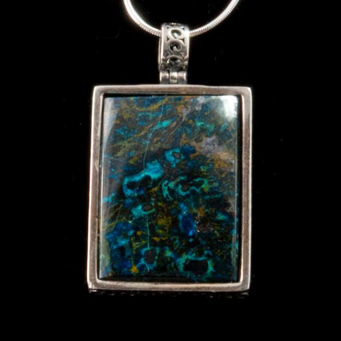 Shattuckite Pendant